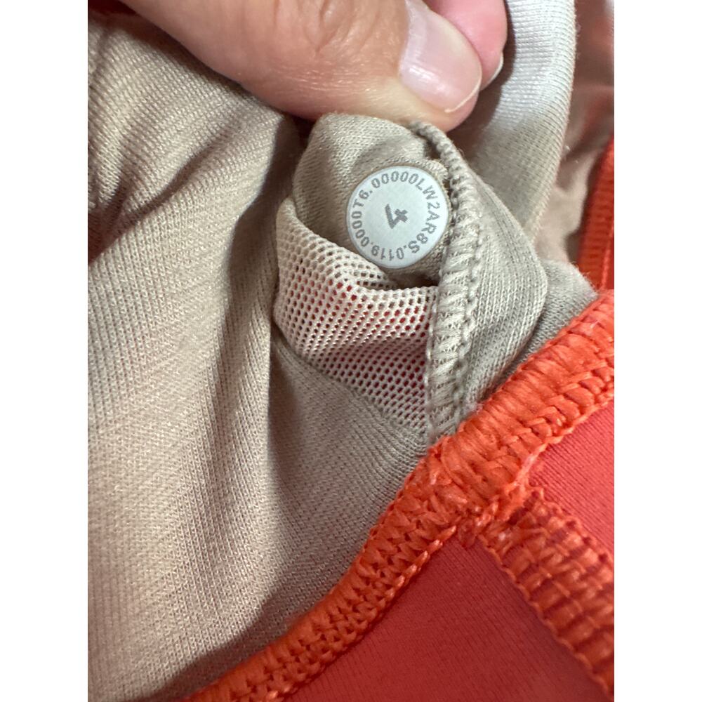 Lululemon Energy Bra Size 4 in Poppy Coral Crisscross Strappy - Picture 8 of 8